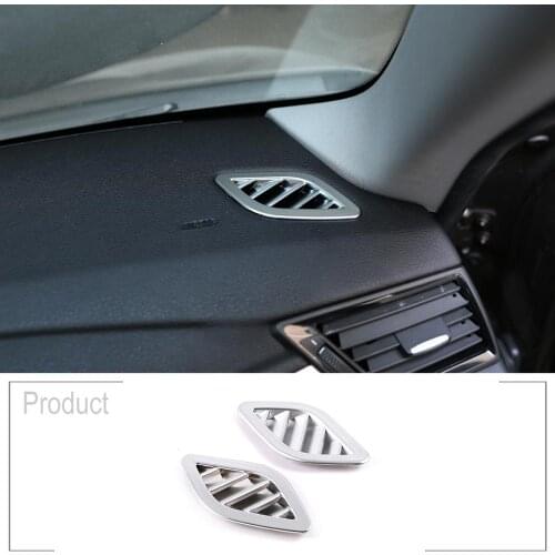 ABS Chrome For BMW X1 E84 2011-2015 Car Dashboard Air Vent Frame Trim Accessories 2pcs