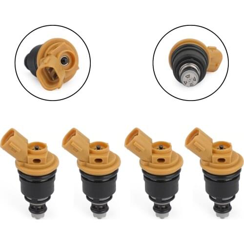 Artudatech 4Pcs Yellow Side Fuel Injectors For Subaru Sti WRX GC8 16600-AA170 16600AA170