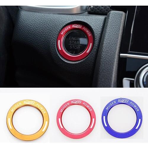 Car Engine Start Stop Car Ignition Ignition decorative ring Sticker for Honda CIVIC 2016 2017 2018 2019 2020 styling Accessories