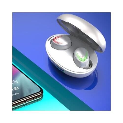 Wireless Digital Display Bluetooth Headset Binaural Call Heavy Bass Portable Composite Membrane Speaker