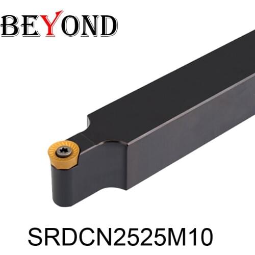 BEYOND SRDCN2525M10 SRDCN 25*25mm Metal Lathe Cutting Tools CNC External Turning Tool Holder Boring Bar Carbide Insert RCMT
