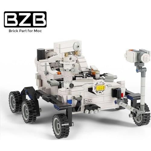 BZB MOC New Space Exploration 2021 Mars Probe Science Laboratory High-tech Building Block Model Kids Toys DIY Brick Parts Gift