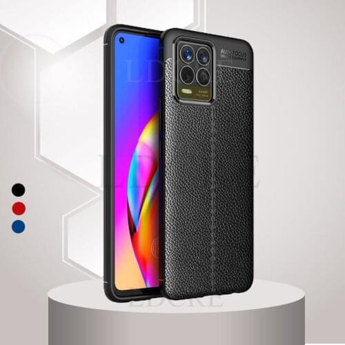 For Realme 8 Pro Case Silicone Leather Rubber Soft Texture luxury Bumper Case For Realme 8 Case Cover For Realme C21 Realme 7 5G