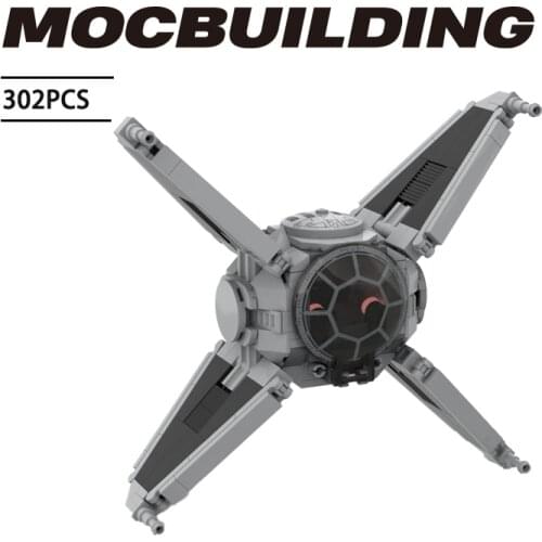 Kid Movie MOC Building Blocks War Interceptor Minifig Scale TIE Space Fighter Bricks Model assembly kit DIY Toys Children Gifts