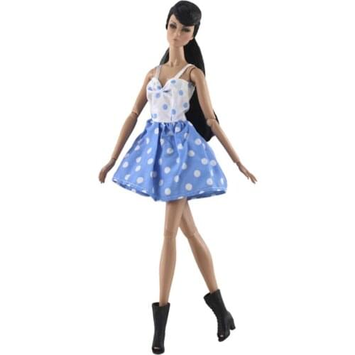 European Fashion Dress Outfit Set for Barbie 11 Inches BJD FR SD Doll Clothes Dollhouse Roll Play Accessories