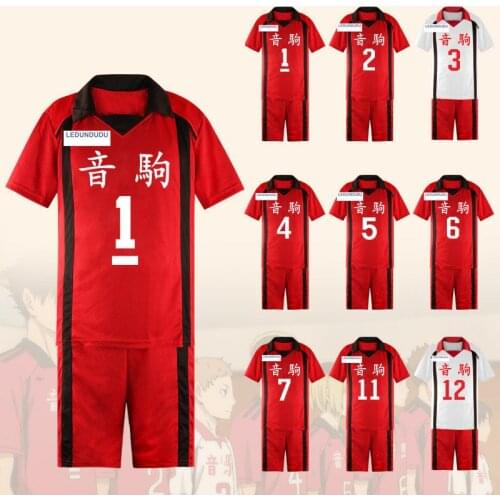 Haikyuu!! Nekoma High School Kenma Kozume Cosplay Costume Jersey Kuroo Tetsurou Sportswear Volleyball Team Uniform No.1-16 S-3XL