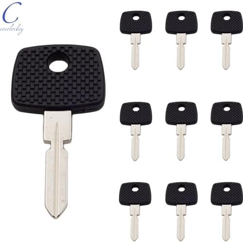 Cocolockey Transponder Chip Key Shell No Chip Fit FOR Mercedes Benz Car Chip Key Blank HU39 4 Track Uncut Blade 10pcs/lot