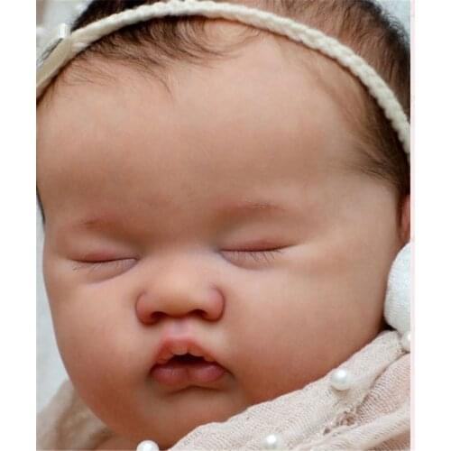 NPK 20inch Reborn Doll Kit ASHIA Cute Sleeping Baby Lifelike Soft Touch