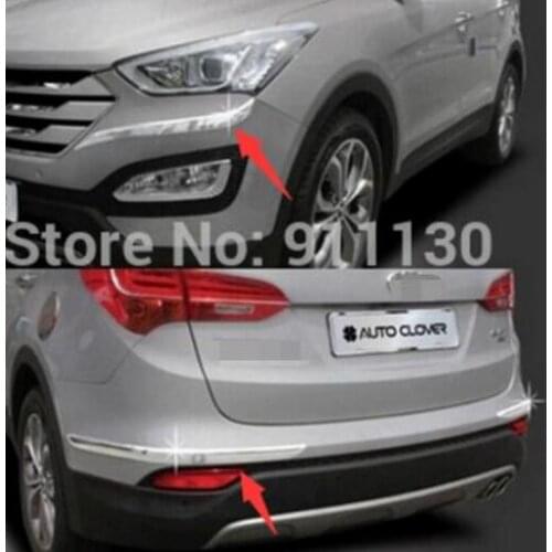 FRONT BUMPER CHROME COVER TRIM MOLDING PROTECTOR 2013 2014 2015 2016 for HYUNDAI SANTA FE SPORT IX45