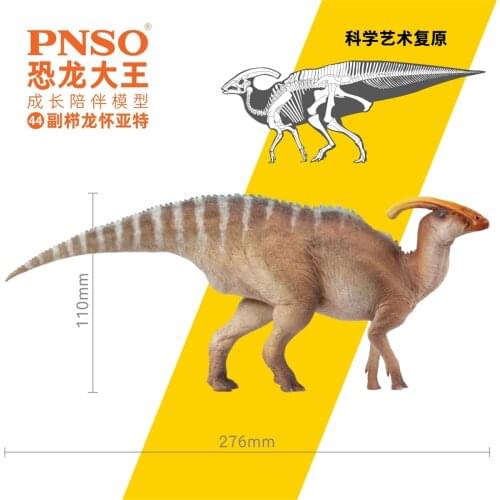 PNSO 2021 Parasaurolophus Wyatt Hadrosauridae Dinosaur Figure Model Collector Animal Adults Kids Toys Christmas Birthday Gift
