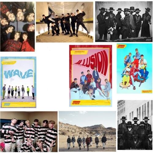 Full Diamond Embroidery K-POP Ateez Music Band Diamond Painting DIY Diamond Mosaic Cross Stitch Kit for Home Decoration