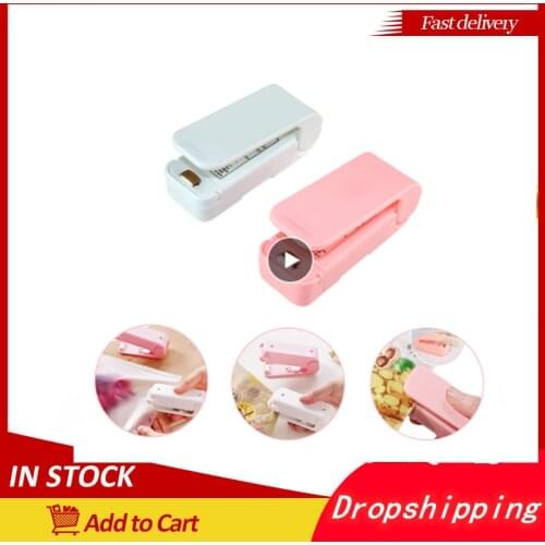 Portable Bag Sealer Plastic Package Storage Bag Clip Sealing Machine Handy Seal Food Snack for kitchen storage and organization