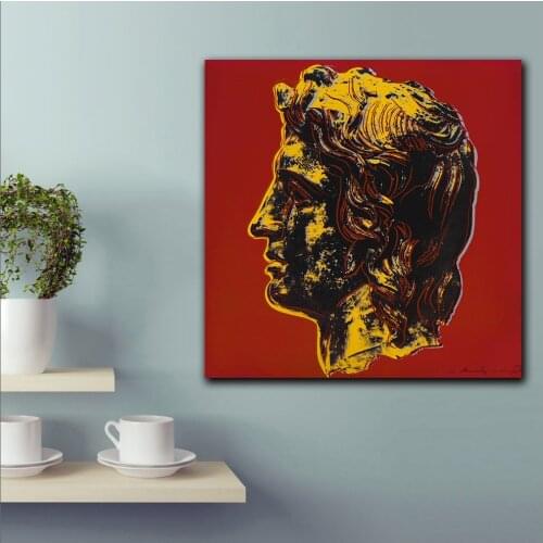 Print pop Andy warhol Alexander the Great Canvas Wall Pictures for Living Room Office Bedroom Modern Canvas Oil Painting Unframe