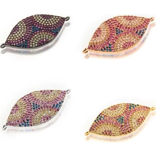 DIY Multi-Color And Versatile Accessories Hollow Oval Spherical Earrings Bracelet Connector To Make Luxury Jewelry Accessories