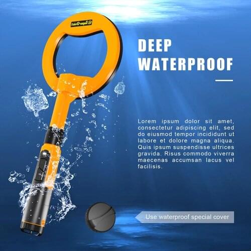Handheld Metal Detector Gold Digger Treasure Hunter LED Illuminated 3 in 1 Square Round Probe Waterproof Gold Probe