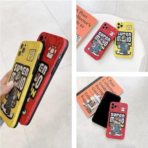 Mario Cartoon Mobile Phone Case Protective Cover Is Suitable for IPhone7/8/7/8Plus/X/Xs/Xr/Xsmax Ultra-luxury Mobile Phone Case