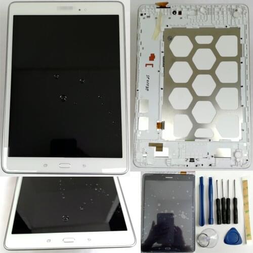 Shyueda Original For Samsung Galaxy Tab A 9.7" SM-T550 T555 LCD Display Touch Screen Digitizer + Frame