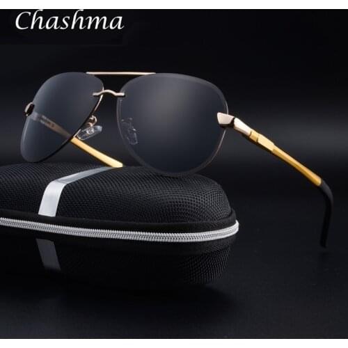 CHASHMA Brand Logo Driving Polarized Sunglasses Men Women Sun Glasses Aluminum Magnesium Alloy oculos de sol male P002