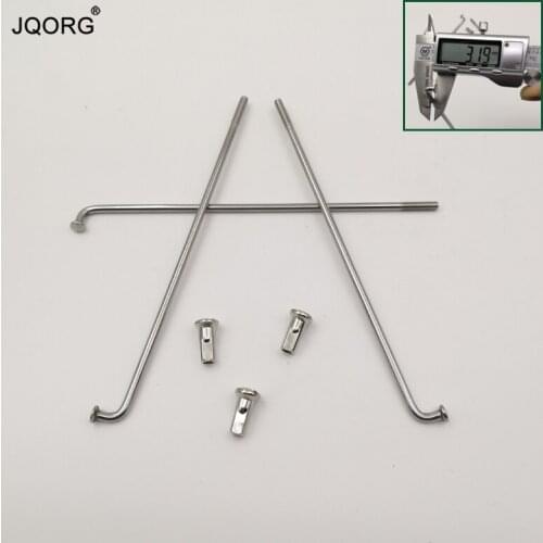 38 Pieces A Lot 10 G Diameter 3.2 mm 304 Stainless Steel Material Electric Motorcycle Spokes J-bend Lighting Sliver Color Spokes