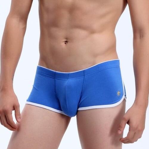 Big Bulge Mens Panties Cotton Boxer Shorts Man Sex Sexy Lingerie Low Waist Men Underwear Comfort Luxury Man Pouch Boxers