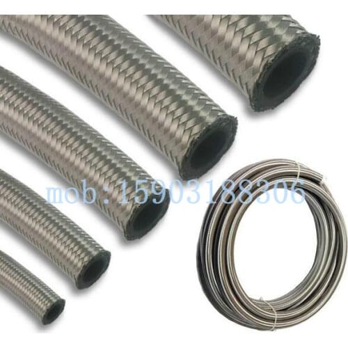 Universal Radiator Hose For Racing Car S A E J1532 An8 Transmission Oil Cooler Hose With 304 Stainless Steel Braided Outside 1M