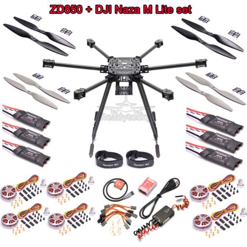 ZD850 Full Carbon Fiber 850mm Hexa-Rotor Frame PIX Pixhawk 2.4.8 Flight Comtrol 5010 360KV Motor 40a Brushless OPTO ESC set