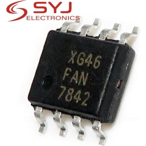 10pcs/lot FAN7842MX FAN7842 SOP-8 Half Bridge Gate Driver IC In Stock
