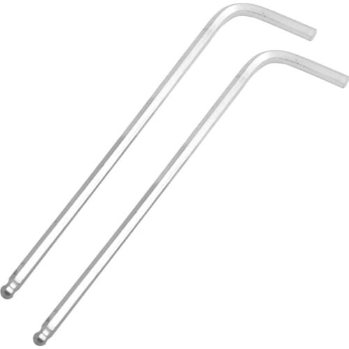UXCELL Newest 2Pcs 4mm Metal Inner Hexagonal Type L Shaped Ball End Desig Extended Hex Key Wrench Ball End Spanner Hand Tool