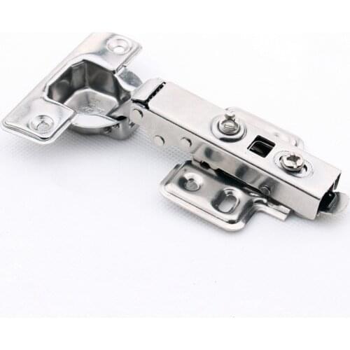 2pcs/Lot Stainless Steel Soft-close Cabinet Door Hinge with Hydraulic Buffer Hinges Removable Detachable Cup/Base/Plate