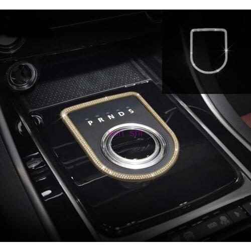 3 Colors High Grade Car Gear Shift Knob Head Frame Decoration Sticker Car-styling For Jaguar XE XF XFL F-PACE accessories