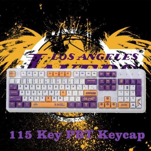 108-key No. 24 Basketball Theme PBT Keycap Sublimation Process Cherry Highly Personalized Mechanical Keyboard Keycap for 61/64