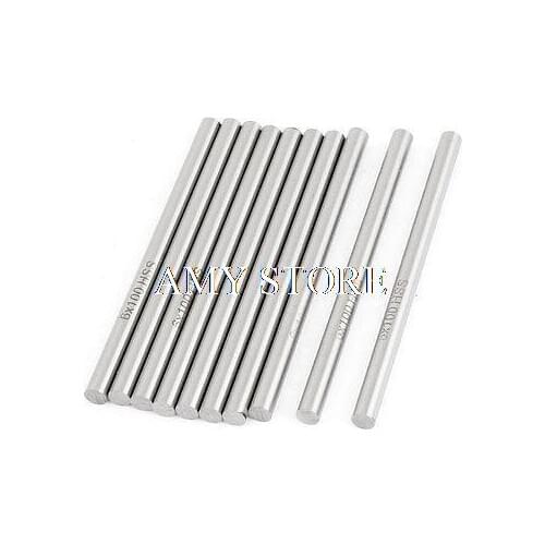 6mm x 100mm HSS Graving Tool Round Turning Lathe Carbide Bars Stick 10pcs