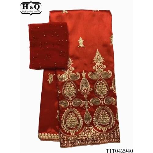 Christmas Nigerian Lace Fabrics New Silk George Lace French Sequin Fabric African George Fabric 5 Yards/Lot For Party Dress