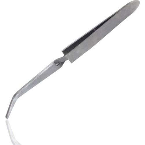 NOQ Nail Tools X-Shaped Stainless Steel Shaped Tweezers Phototherapy Extended A Crystal Clamps Shaped Clamps Rhinestone Remove