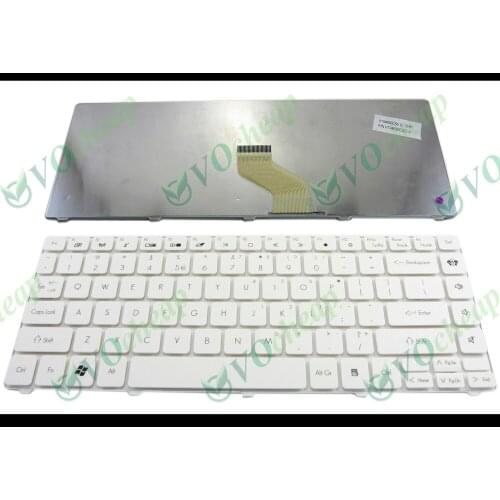 New US Laptop keyboard for Acer Aspire 3810 3410 3820 3810T 4735 4735G 4735Z 4736 4736G 4736Z 4740 4741 4745 White V104630CS2