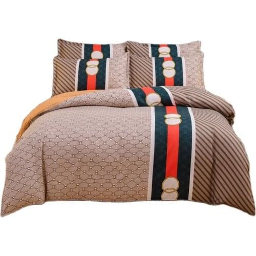 2021 Bedding Pure Luxurious And Fresh And Grid Childrens Boy Girl And Adult Bed Linings Duvet Cover Bed Sheet Pillowcase