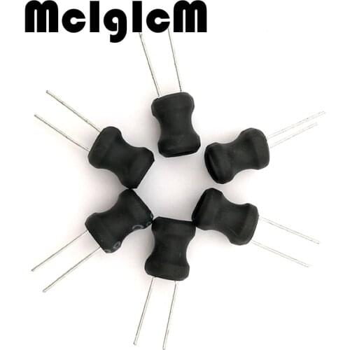 McIgIcM 20pcs Unshielded Wirewound DIP power Inductor 0810 (8*10mm) 2.2uH 3.3uH 4.7uH 10uH 22uH 33uH 47uH 68uH 100uH