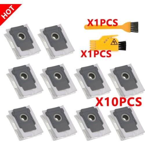10 Pcs for irobot Roomba i7 i7+ Plus E5 E6 Robot Vacuum Cleaner Dust Bag Filter Bags Robotic Vacuum Cleaner Bag Accessories