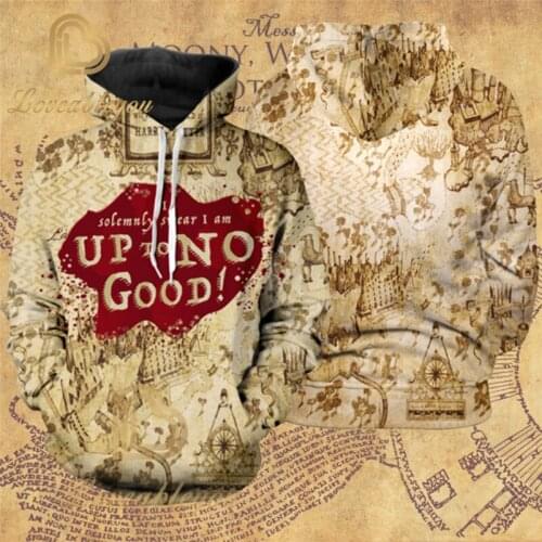 Mens Hoodies Wizardry Hoody Sweatshirt Streetwear Cosplay Costume