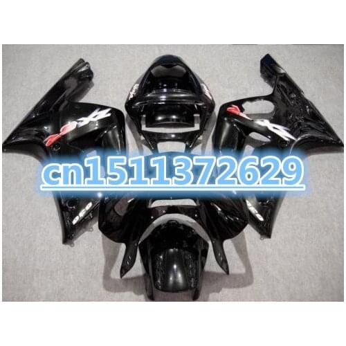 Newest Motorcycle Fairing kit for KAWASAKI Ninja ZX6R 03 04 ZX 6R 636 2003 2004 ZX-6R Gloss black Fairings set D
