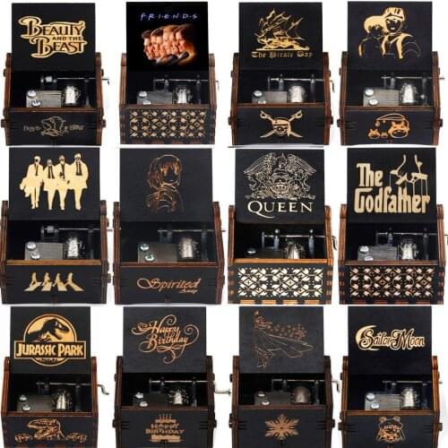 Wholesale 2021 wooden music box, old friend, my heart will continue the Queens birthday gift Christmas gift