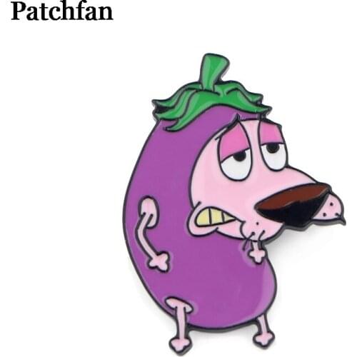 Patchfan Cartoon Zinc alloy tie pins badges para shirt bag clothes cap backpack shoes brooches decoration A2349