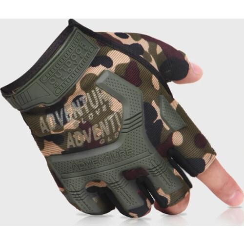 Mens Tactical Gloves Half Finger Military Army Fighting Combat Mittens Outdoor Anti-slip Carbon Men Fingerless Handschoenen