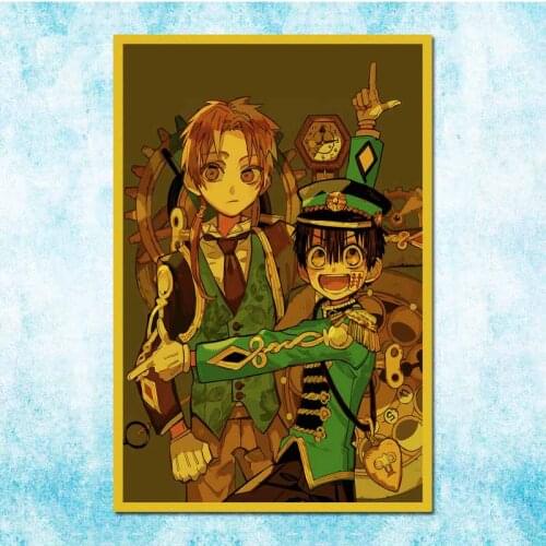 Retro Japanese Anime Poster Ground Bondage Boy Hanako-Kun Vintage Family Room Art Wall Decoration-023