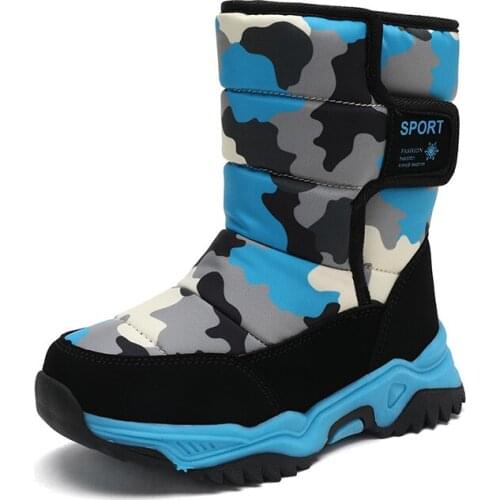 Toddler Boots Snow Comouflage Colors Child Boy Girls Casual Winter Waterproof Rain Boots Kids Winter Shoes Tenis Infantil Botas