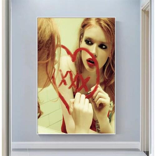 Silk Cloth Wall Poster Julia Hafstrom Sexy Model Star Art Home Decoration Gift