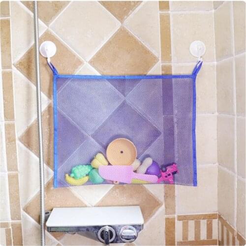 New Baby Toy Mesh Bag Bath Bathtub Toys Organizer Suction Bathroom Bath Toy Stuff Net Baby Kids Bath Bathtub Toy Bath Game Bag