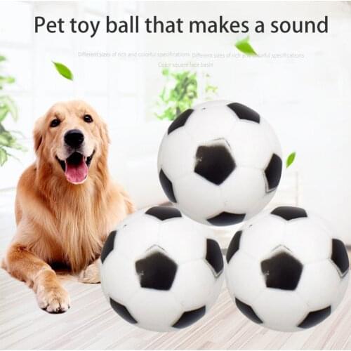 Pet Products Dog Interactive Toy Rubber Football Elastic Sounding Dog Supplies accessories Toy 6.5 cm Cat And Dog Pet Supplies