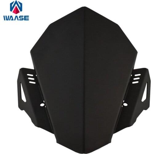 Waase Motorcycle Aluminum Windshield Windscreen Wind Deflector For Yamaha MT-07 FZ-07 FZ07 MT07 2018 2019 2020