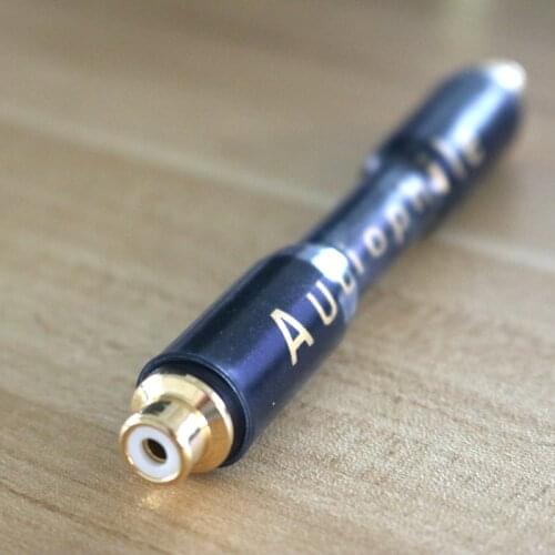 1pcs 10cm High Quality RCA Female to Female Jack Socket Straight Adapter Gold Plated Speaker Audio Connector